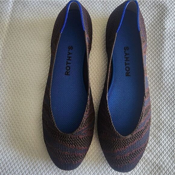 Rothy's Women's Flats in Blue, Purple, and Orange - Picture 1 of 12